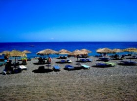 Пляж Камари, Санторини, Греция